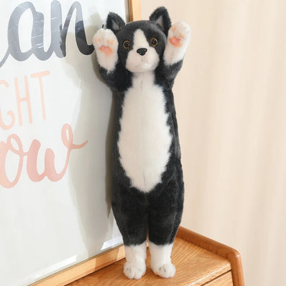 New Arrival Standing Pose Lucky Cat Plushies Kawaii Calico Cat Tabby Cat Super Cute Little Kitten Plush Toy Girl Boy Gift