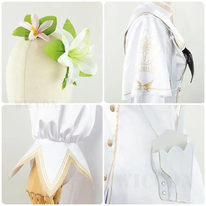 Blue Archive Kirihuji Nagisa Cosplay Costume Set Polyester Asian Size