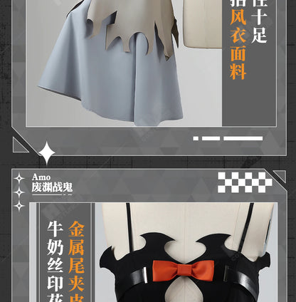 Anime Gachiakuta Amo Empool Cosplay Costume Wig Dress Uniform Tattoo Stickers Cleaners Halloween Party for Women Girls Role Play