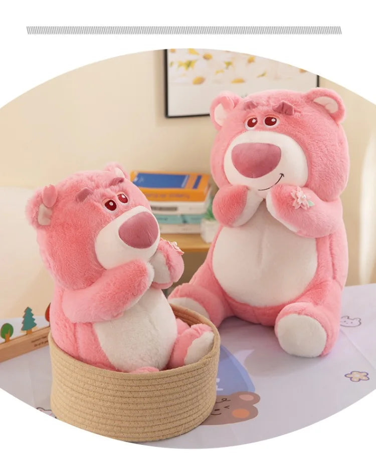 40/55/70cm Super Big Size Lotso Disney Cartoon Anime Plush Stuffed Doll Kawaii Room Decoration Plush Pillow Kids Holiday Gift