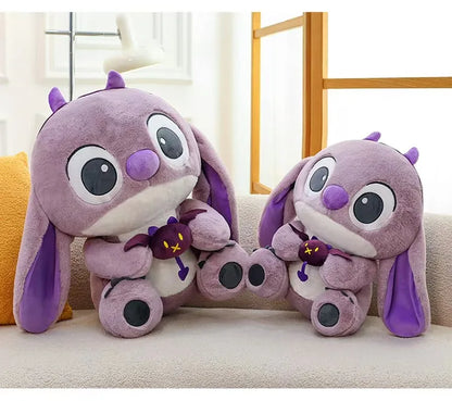 30CM-80CM Lilo & Stitch New Disney Plush Toy Cartoon Scrump Stuffed Doll Soft Anime Pillow Souvenir Kawaii Birthday Gift