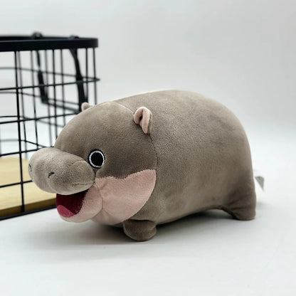 Moo Deng Plush Cute Cartoon Hippo Plushies Soft Stuffed Animal Hug Pillow Back Cushion Kids Toy Girl Boy Gift