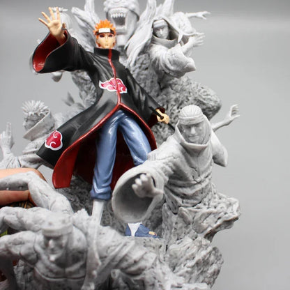 Naruto Anime Figure Akatsuki Pain 27cm Gk Figurine Pvc Statue Model Doll Ornament Collectible Desk Decora Toys Kids Xmas Gifts