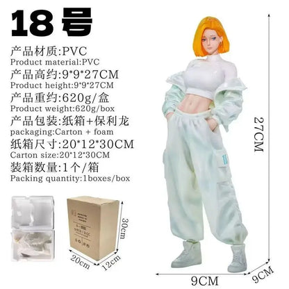 New Hot  Anime Dragon Ball Z Android 18 Figure Android 18 Action Figure Collectible Statue Model Toy Adult Christmas Gifts
