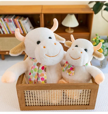 New 30-60cm Cute Calf Plush Toy Doll Stuffed Animals Smiling Cute Calf Doll Hildren's Playmate Children's Birthday Gift