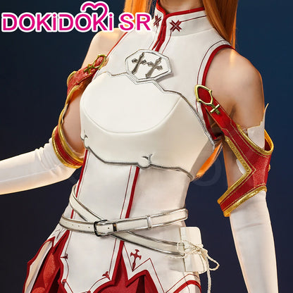 IN STOCK Yuuki Asuna Cosplay Costume Anime Sword Art Online Cosplay DokiDoki-SR Female Costume Yuuki Asuna Halloween Cosplay Wig
