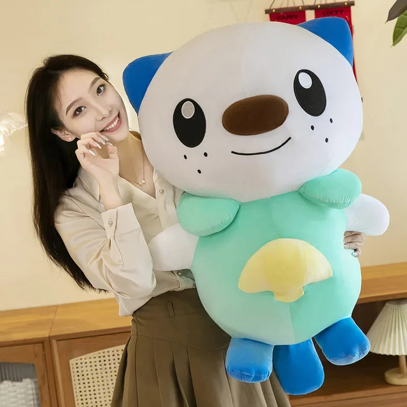 35/80cm Oshawott Pokemon Plush Toys Large Anime Doll Cute Pillow Cartoon Samurot Pokémon Plushie Stuffed Gift for Kids Christmas