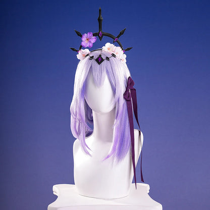 Honkai Star Rail Castorice Cosplay Costume Wig Dress Headwear Luminous Props Halloween Party for Women Girls Carnival Cos iCoser
