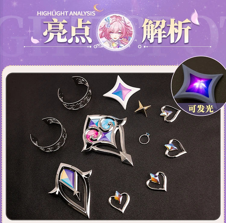 Honkai Star Rail Cyrene Cosplay Costume Wig Dress Headwear New Skin Outfit Elysia Amphoreus Halloween Party Women Girls Props