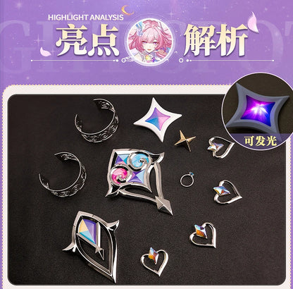 Honkai Star Rail Cyrene Cosplay Costume Wig Dress Headwear New Skin Outfit Elysia Amphoreus Halloween Party Women Girls Props