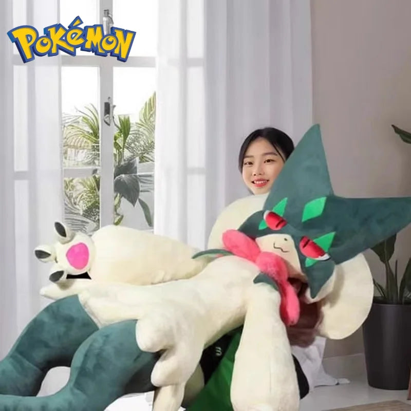 150cm Super Big Size Meowscarada Plush Leathershell Anime Plush Stuffed Doll Just Clothes Plush Presale Pokemon Room  Ornaments
