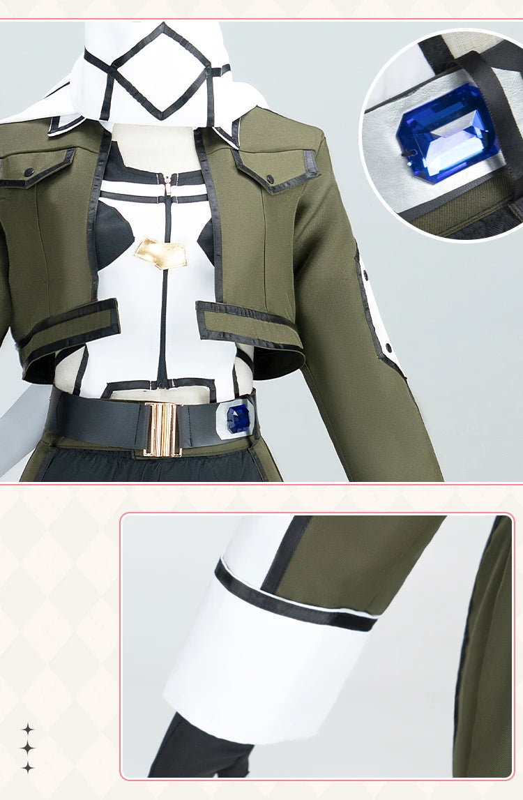 Asada Shino Cosplay Costume Anime Sword Art Online Cosplay SAO【S-2XL】DokiDoki-N Shino Asada Cosplay Women Costume Plus Size