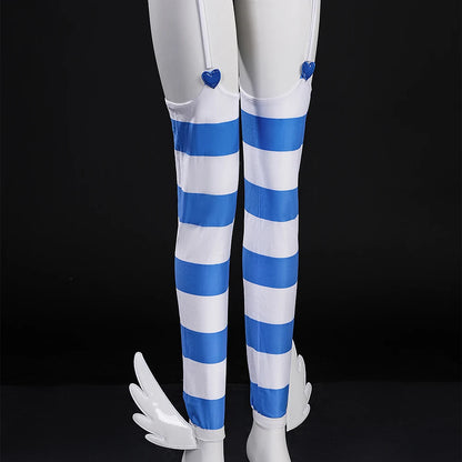 Anime New Panty Stocking with Garterbelt Stockiel Anarchy Stocking Cosplay Costume Angel Skirt Wings Halloween for Women Girls