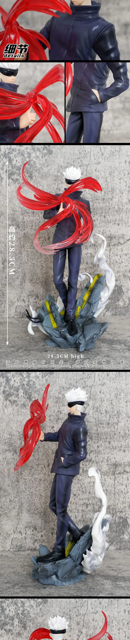 28cm Anime Cartoon Jujutsu Kaisen Gojo Satoru Kids Toys Pvc Model Statue Collection Brinquedos Action Figure Birthday Toys Gift