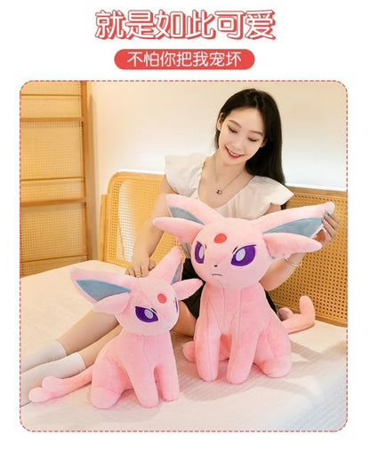 40/55/70cm Big Size Pokémon Espeon Plushies Kawaii Cartoon Anime Ornament Peluche Comfortable Soft Doll Children's Toy Gifts