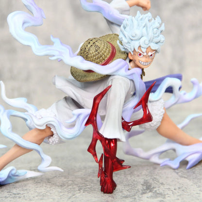 18cm One Piece Sun God Nica Luffy awakens in 5th gear Action Figure Model Statue Toys Collection Decoration Model Toys Gift