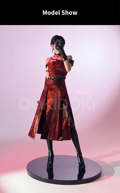 IN STOCK Enchanting Veil Heroine Cosplay Costume Game Love and Deepspace【S-2XL】DokiDoki-R Women Red Dress Shoes Sylus Plus Size