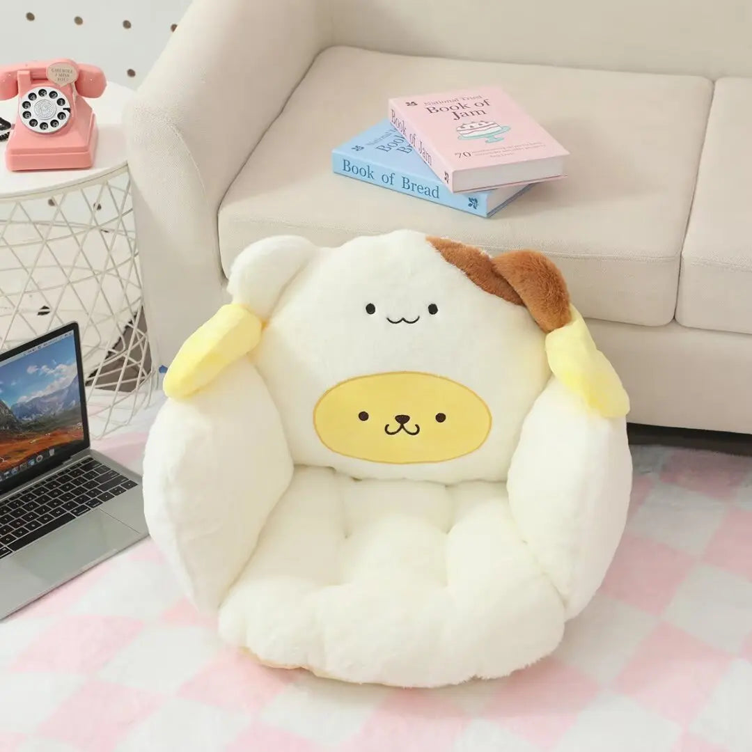 Sanrio Comfortable Seat Cushion For Chair Kuromi My Mleody Hello Kitty Back Cushion Stuffed Anime Sitting Cushion Gifts Girl