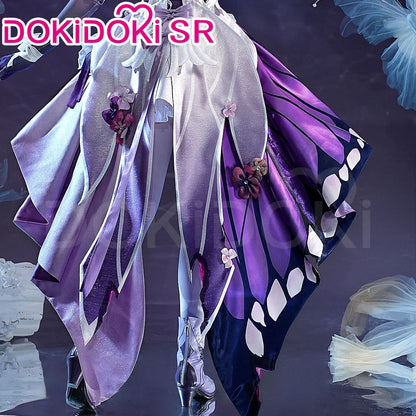 IN STOCK Castorice Cosplay Costume Game Honkai: Star Rail 【S-2XL】DokiDoki-SR HSR Castorice Purple Dress Halloween Costume