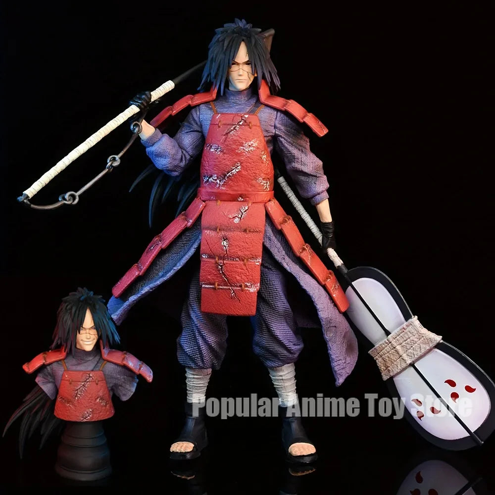 10.62in/27cm Anime Naruto PVC Action Figure Uchiha Madara & Senju Hashirama Collectible Model Toy Gift