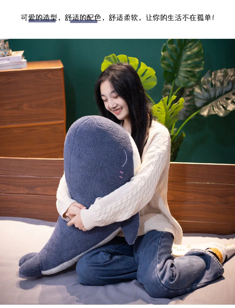 1pc 25CM Cartoon Super Soft Plush Toys Sea Animal Big Blue Whale Soft Toy Stuffed Animal Fish Lovely Children's birthday gifts