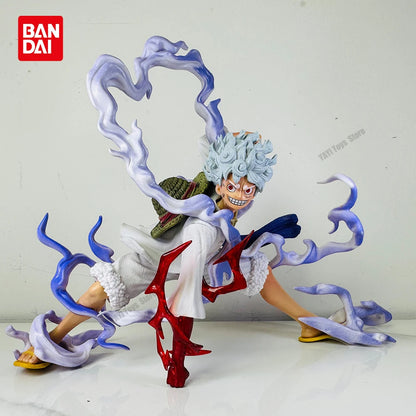 Hot One Piece Anime Figures Nika Luffy Gear 5th Action Figure Gear 5 Sun God Pvc Figurine Statue Model Decoration Doll Toys