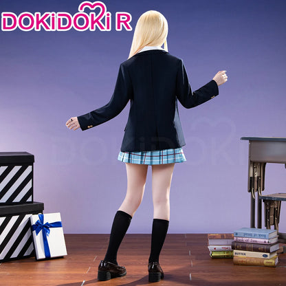 Kitagawa Marin Cosplay Costume Anime DokiDoki-R Women School Uniform JK Dress Black Suit Jacket Marin Cosplay Costume