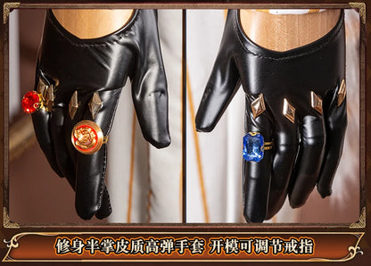 Identity V Prospector Cosplay Costume Wig Norton Campbell Uniform Gambler in The Spotlight Halloween for Women Men Carnival Prop