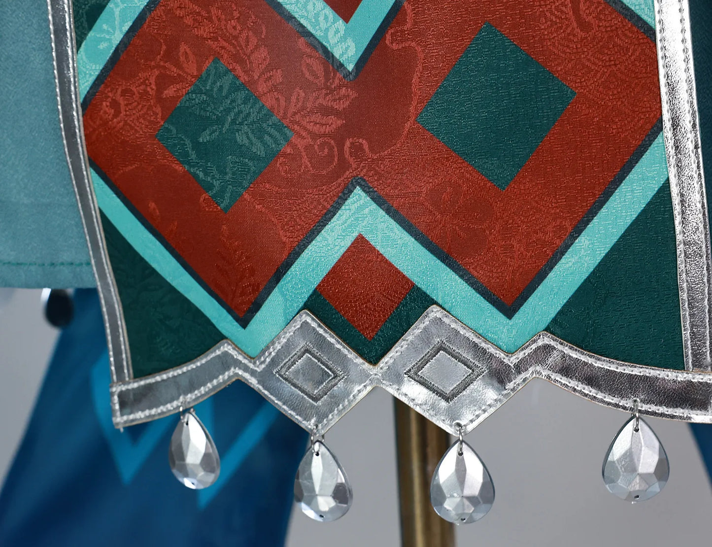 Lan Yan Cosplay Costume Wig Dress Genshin Impact Headwear Liyue Spring Woven From Jade Halloween Party for Women Girls Accessory