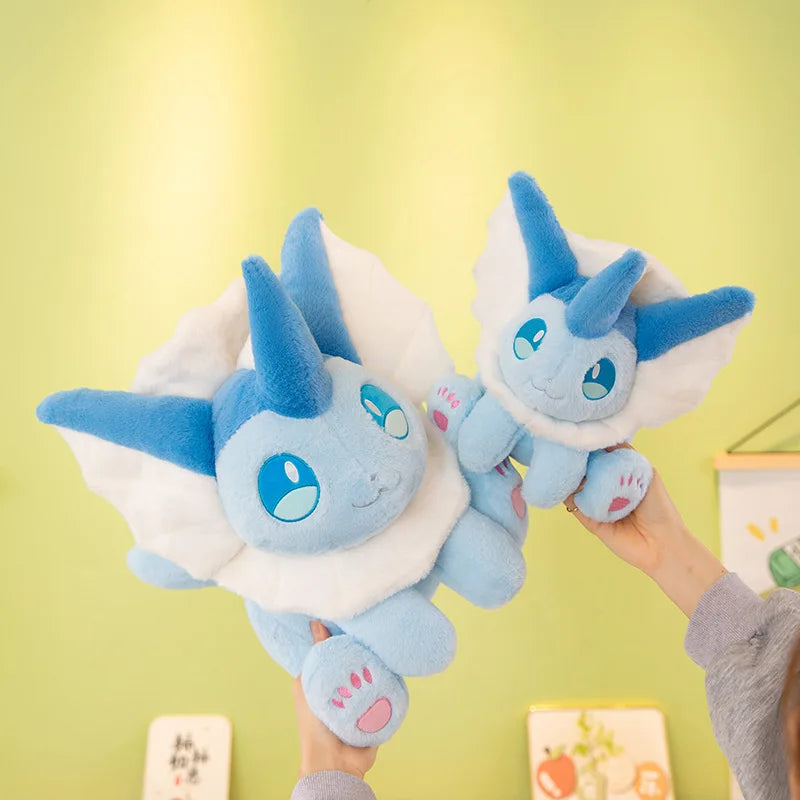 30/80cm Vaporeon Pokemon Eevee Large Plush Toys Aquali Doll Cute Ornament Stuffed Plushie Pillow Pokémon Gift for Children
