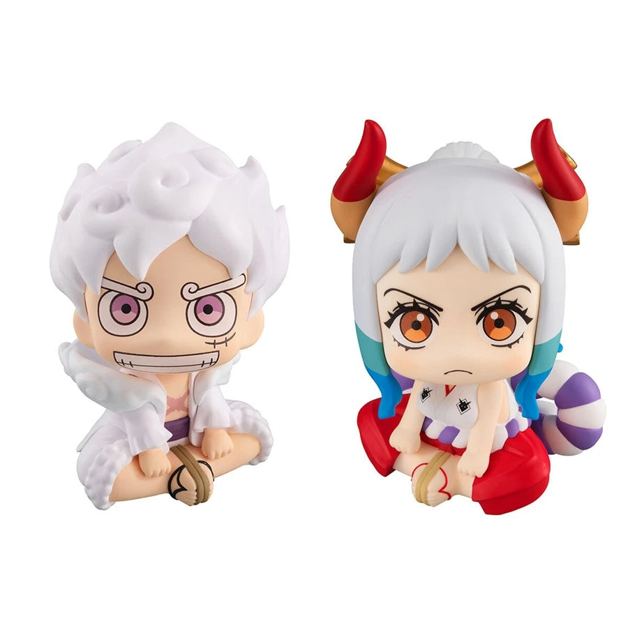 9.5cm ONE PIECE Anime Figure Look Up Gear 5 Monkey D. Luffy Action Figure Q Version Luffy Figurine PVC Collection Model Doll Toy