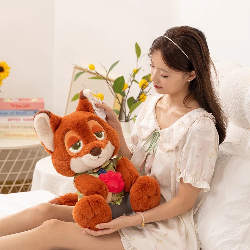 anime Zootopia Judy Plush Toy Doll Nick Doll Ornaments Children Sleeping Pillow Cushion Couple Holiday Gifts Kids Birthday Gift