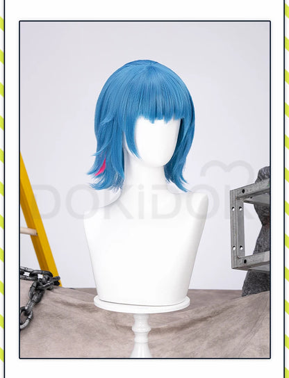 IN STOCK Jinxx Wig Game DokiDoki-R Women 38cm Hair Jinxx Cosplay Mask Tattoo Necklace Nails Bun Wig Luminous Ball Free Cap