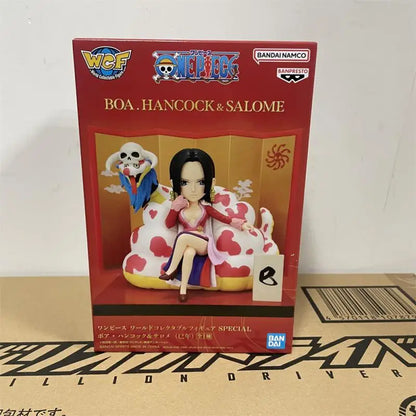 In Stock Original Bandai One Piece World Collectable Figure Special Boa.hancock & Salom Action Figure Boxed Toys Gift