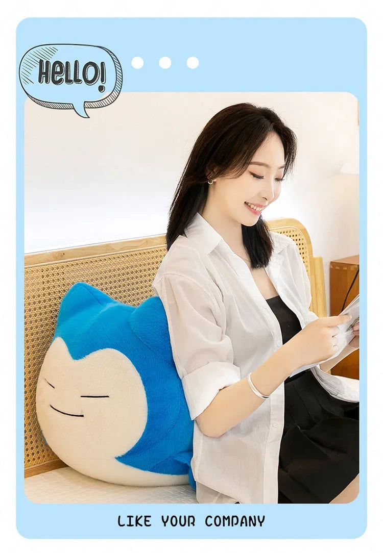 30-65cm Pokemo Snorlax Plush Toy Pillow Cute  Anime Cartoon Snorlax Doll Huge Cushion Sleep Pillow for Kids Birthday Xmas Gift