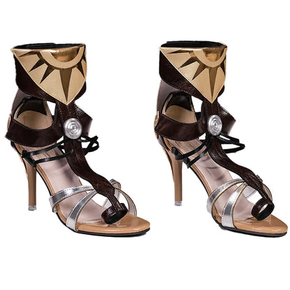 UWOWO Augusta Shoes Game Wuthering Waves WuWa Shoes Augusta  Cosplay Shoes 35-42 Halloween Shoes