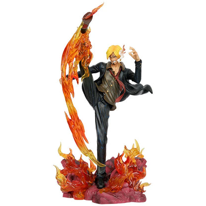 34cm One Piece Anime Figure Devil's Feet Sanji Figures PVC GK Statue Action Figure Model Statue Collection Decoration Toys Gift
