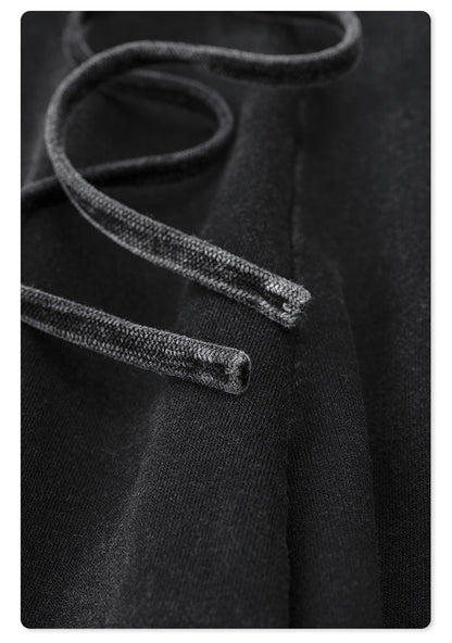 ZODF Retro Men Washed 380gsm 100% Cotton Sweatpant Unisex Loose Sport Solid Joggers Pants For Spring Autumn  HY0901