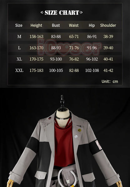 iCoser Anime Gachiakuta Enjin Cosplay Costume Wig Uniform Earrings Choker Akuta Cleaners Halloween Party for Women Men Carnival