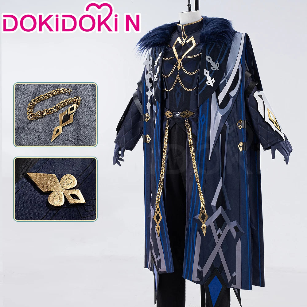 Captain Capitano Cosplay Costume Game Genshin Impact【XS-3XL】DokiDoki-N Halloween Costume Fatui Harbinger Plus Size