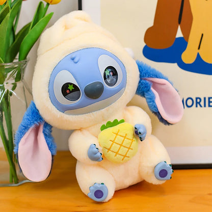 25cm Disney Lilo and Stitch Plush Toy Cartoon Anime Stuffed Kawaii Stich Key Chain Pendant Doll Plushie Kids Birthday Xmas Gifts