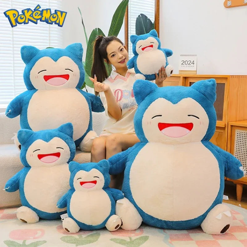 85/100CM Big Size Snorlax Plushie Pokemon Cartoon Anime Peluche Kawaii Stuffed Cushion Comfortable Soft Doll Children Toy Gift