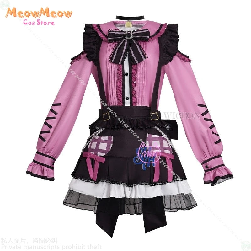 Bangdream Roselia Yukina Minato Costume Polyester Set