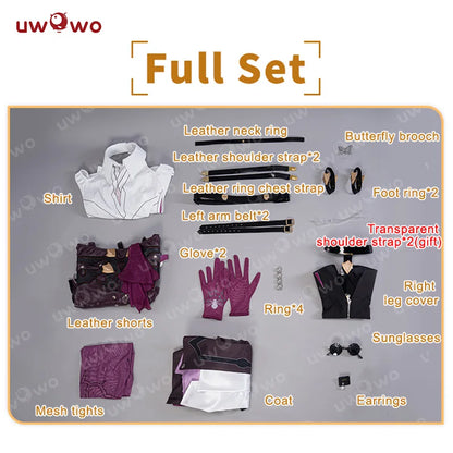 IN STOCK  UWOWO Cosplay Kafka Honkai: Star Rail Kafka Cosplay Costume スターレイル Honkai Impact Cosplay Role Play Outfit