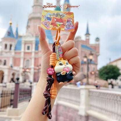 Zootopia Cartoon Character Injection Molding 3D Keychain Premium Design Anime Themed Accessories Collectible Toy Figures Gift