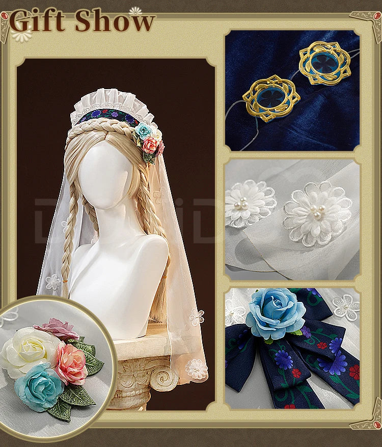 IN STOCK Perfumer Vera Nair Cosplay Costume Game Identity V DokiDoki-SR Women Halloween Costume Perfumer Judith the Dove