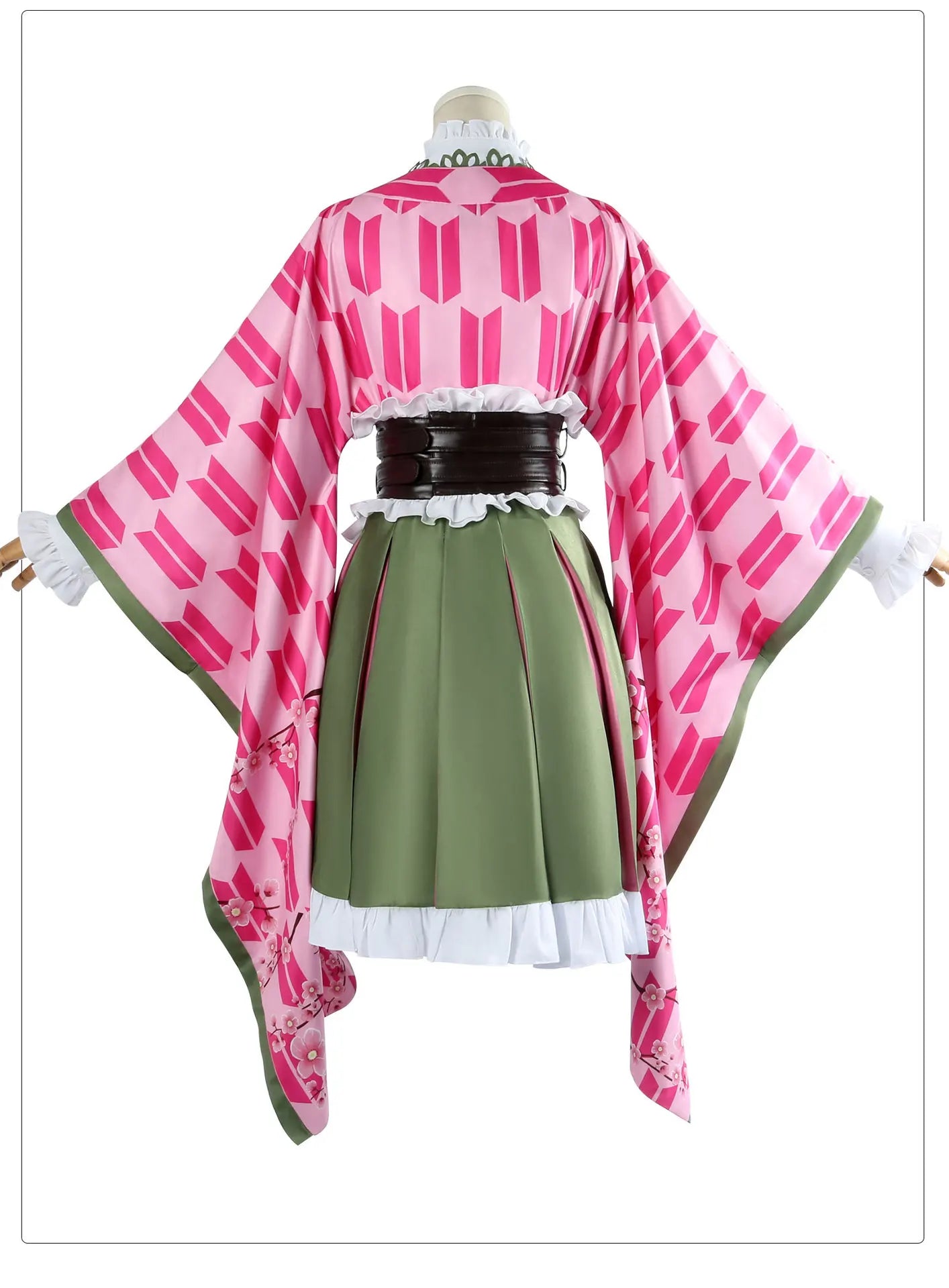 Kanroji Mitsuri Cosplay Costume Set Women Polyester