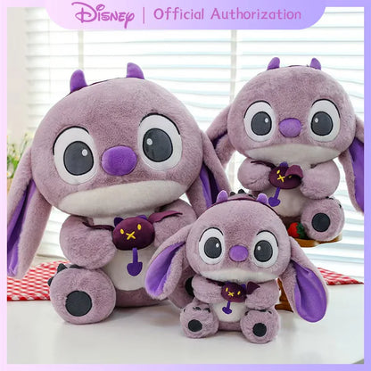 30CM-80CM Lilo & Stitch New Disney Plush Toy Cartoon Scrump Stuffed Doll Soft Anime Pillow Souvenir Kawaii Birthday Gift