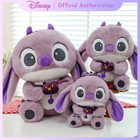 30CM-80CM Lilo & Stitch New Disney Plush Toy Cartoon Scrump Stuffed Doll Soft Anime Pillow Souvenir Kawaii Birthday Gift