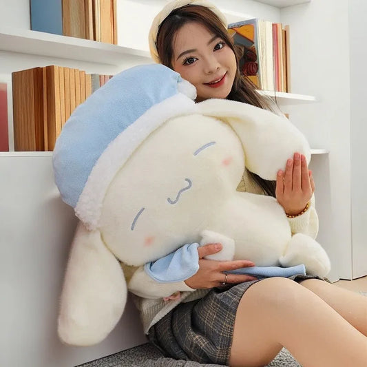 50CM Sanrio Sleeping Cartoon Anime Cinnamoroll Plushies Stuffed Animal Home Decoration Peluche Sleeping Pillow Holiday Gifts